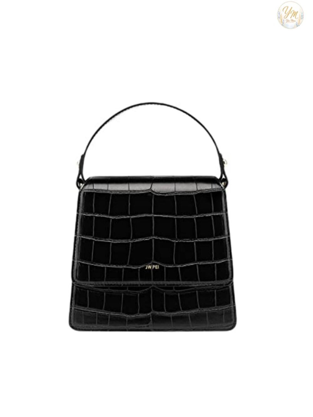 Vegan Leather Top Handle Crossbody Bag Satchel Detachable Strap